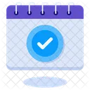 Calendário concluído  Ícone
