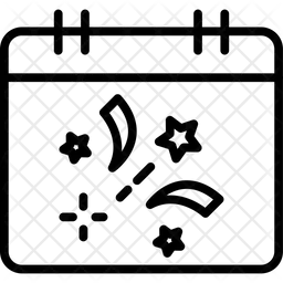 Calendário de festas  Ícone