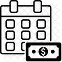 Calendario Financeiro Orcamento Planejamento Ícone