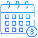 Calendario Financeiro Ícone