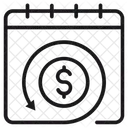 Calendario Financeiro Calendario Data Ícone
