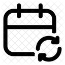 Actualización-flecha-calendario  Icono