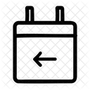 Calendario Flecha Izquierda Descargar Icono