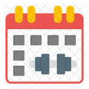 Calendario Gimnasio Horario Icon