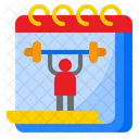 Calendario De Gimnasio Dia De Gimnasio Ejercicio Icon