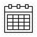 Calendario Programar Administrar Icono
