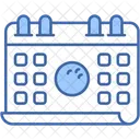 Calendario Deporte Golf Icono