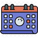 Calendario Deporte Golf Icono
