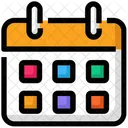Primavera Calendario Pascua Icono