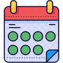 Calendario Fecha Hora Icono