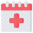 Calendario Mas Cruz Icono