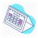 Calendario Mes De Noviembre Mes Icono