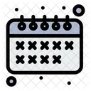 Calendario Horario Escolar Horario Ícone
