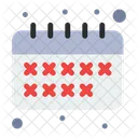 Calendario Horario Escolar Horario Ícone