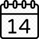 Calendario Pared 14 Icono