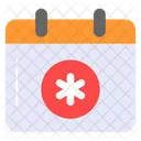 Calendario Medico Horario Icono