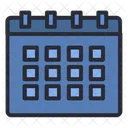 Calendario Fecha Horario Icono