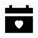 San Valentin Dia Calendario Icono