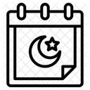 Calendario Islamico Icono