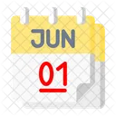 Calendario Junio Calendario Abr Calendario Icono