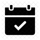 Marca de verificación del calendario  Icono