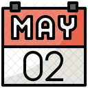 Calendario de mayo  Icono