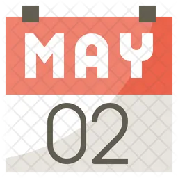 Calendario de mayo  Icono