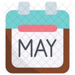 Calendario de mayo  Icono