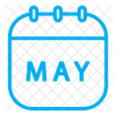 Calendario de mayo  Icono