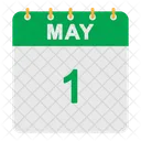 Calendario de mayo  Icono