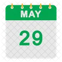 Calendario de mayo  Icono