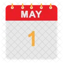 Calendario de mayo  Icono