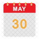 Calendario de mayo  Icono