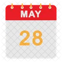 Calendario de mayo  Icono