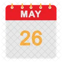 Calendario de mayo  Icono