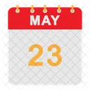 Calendario de mayo  Icono