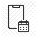 Movil Telefono Inteligente Calendario Icono