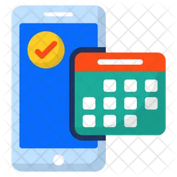 Calendario móvil  Icono
