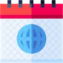 Calendario mundial  Icono