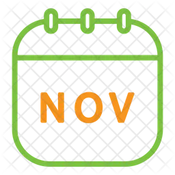 Calendario de noviembre  Icono