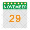 Calendario de noviembre  Icono