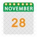 Calendario de noviembre  Icono