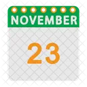 Calendario de noviembre  Icono