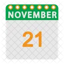 Calendario de noviembre  Icono