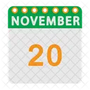 Calendario de noviembre  Icono