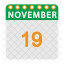 Calendario de noviembre  Icono