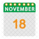 Calendario de noviembre  Icono