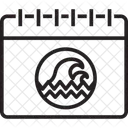 Calendário oceânico  Ícone