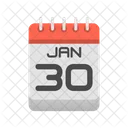 Calendario Singolo Piano Icon