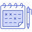 Planejador De Calendario Datas Organizacao Ícone